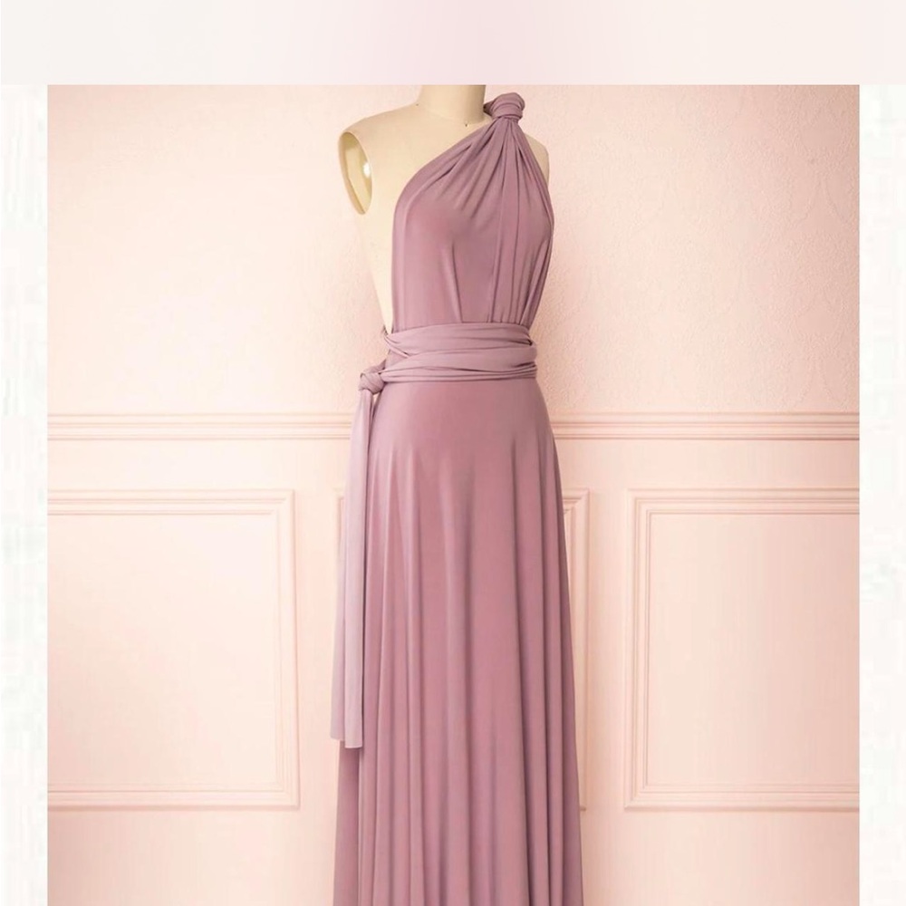 Convertible Maxi Dress in Mauve